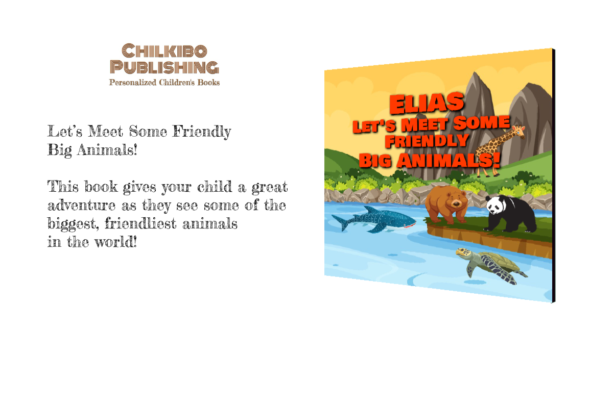 Let's Meet Some Friendly Big Animals! personalized children's book